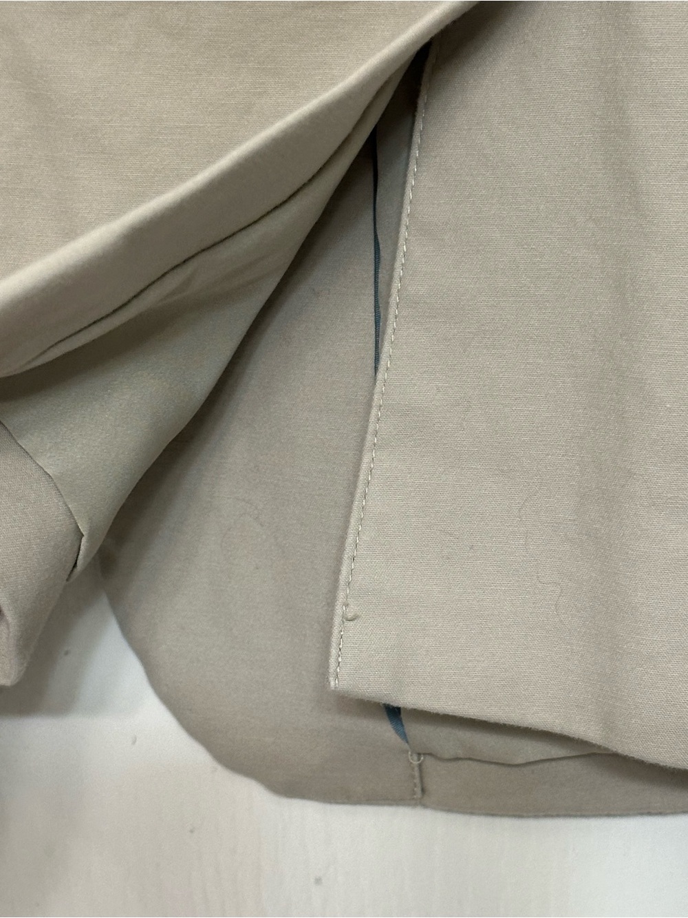 Banana Republic Khaki Blazer Petite 2 One Button Peak Lapel Office Work Career - Picture 10 of 12